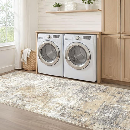 LOONGRUG Runner Rug 2x5 Washable Non-Slip Kitchen Neutral Modern Rug | Soft - Image 7