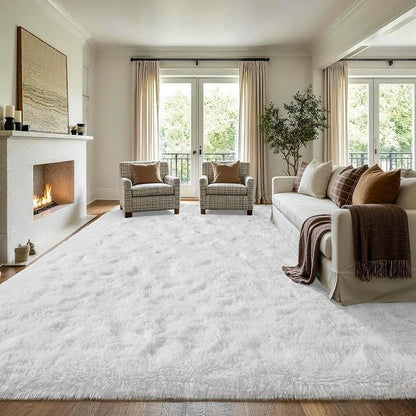 7x10 Large White Fluffy Soft Area Rug Non-Slip - Image 3