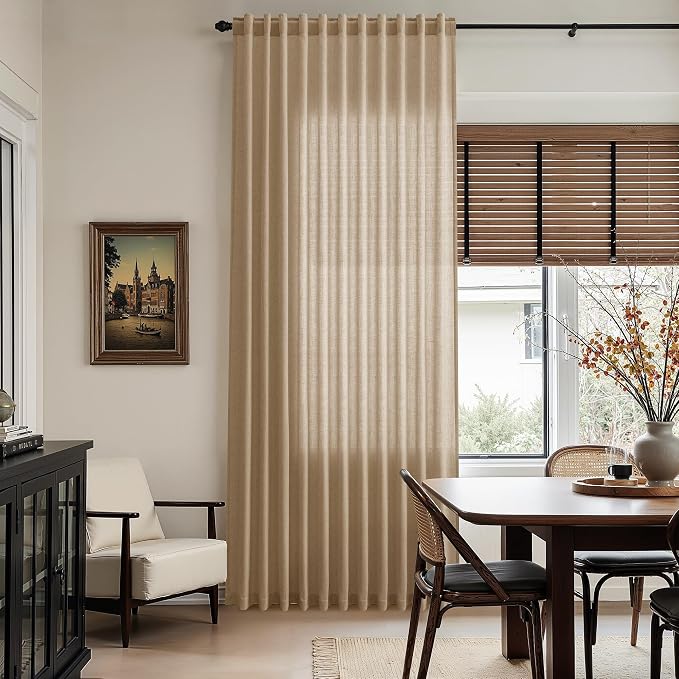 Sand Beige Curtains 102 Inches Long - Image 6