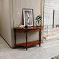 Solid Wood Semi-Circle Sofa Table by PADMAHOUSE
