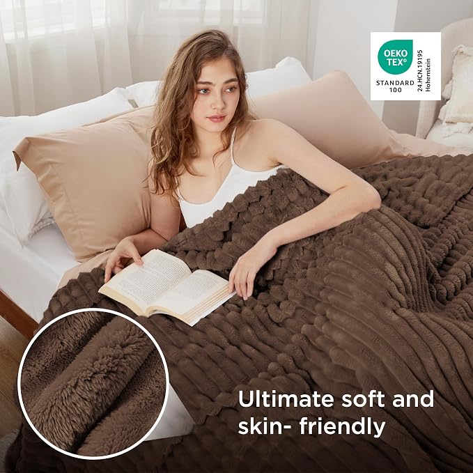 Bedsure Soft Full Size Fleece Blankets - Image 4