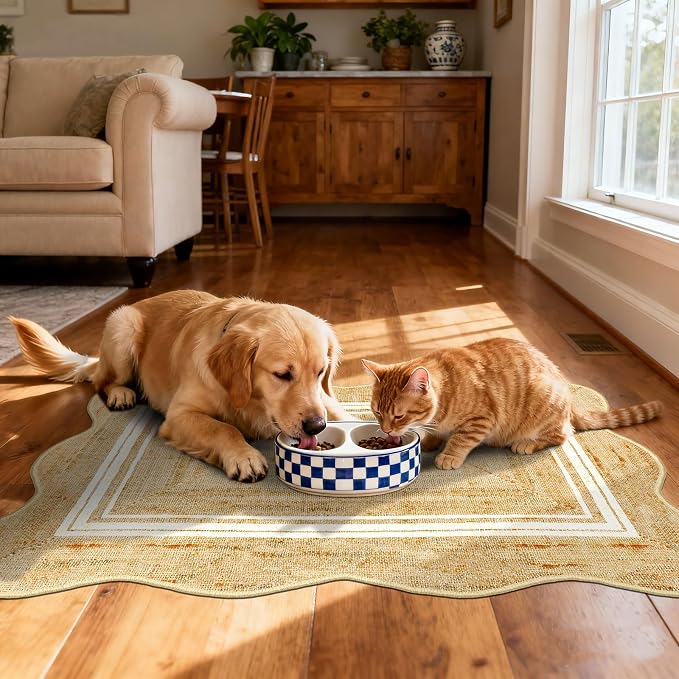 Front Door Rug - 2x3 Jute-Look Doormat Indoor Outdoor Entrance | Washable - Image 6