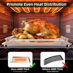 Air Fryer Basket for Oven, OPENICE 18.6" x 12.8" Air Fryer Basket and Tray Set, Extra Large Stainless Steel Air Fryer Pan Crisper Tray for Crisping Fried, Chicken, Bacon