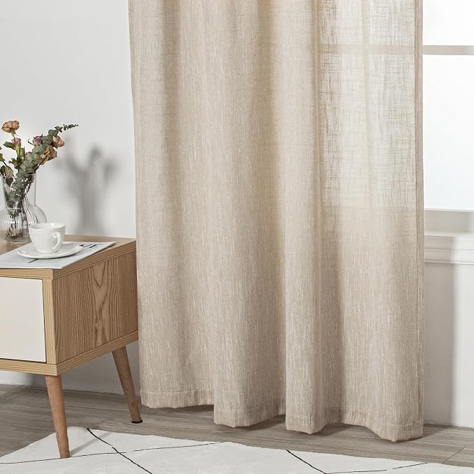 MYSKY HOME Ceiling Curtains for Living Room, Soft Cotton Curtain Polyester - Image 5