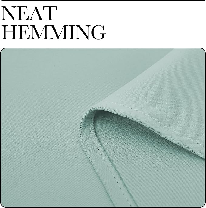 NICETOWN Kitchen Curtains, Short Blackout Curtains & Drapes, Aqua Blue - Image 6