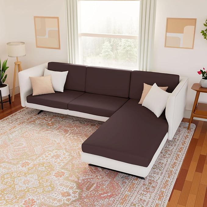 Waterproof Couch Cushion Covers, Stretch Sofa Seat Slipcovers | Stretch Fabric - Image 2