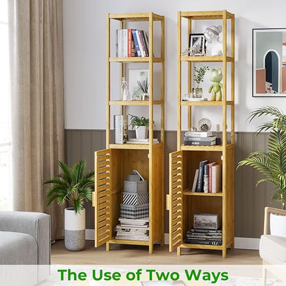 VIAGDO Storage Tall Slim Cabinet - Image 7