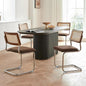 GrandNoor Rattan Dining Chairs Set, Wooden Mid Century Modern Dining Room Chairs by GrandNoor