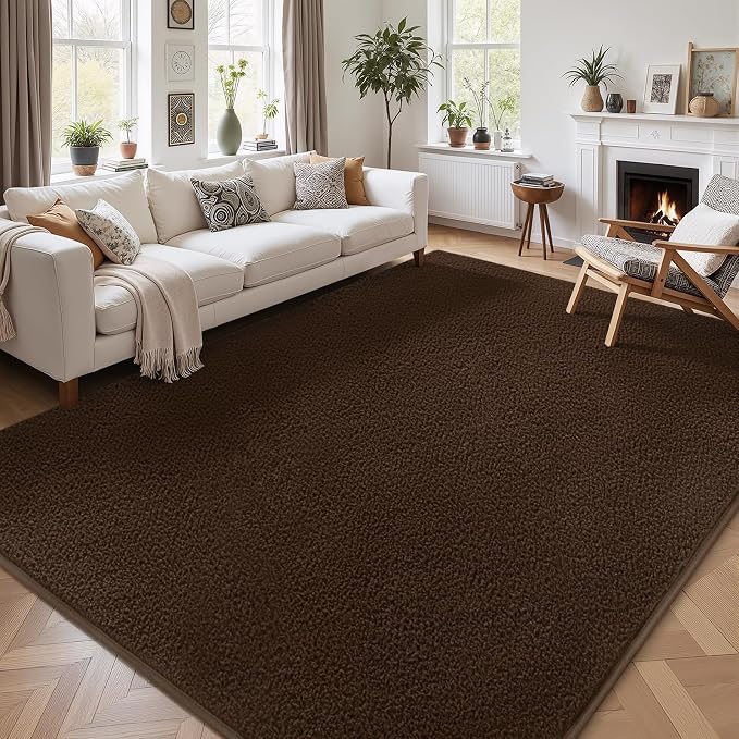 2x8 Runner Rug for Hallway, Long Runner Rugs Non Slip, Coffee | Soft Washable - Image 8