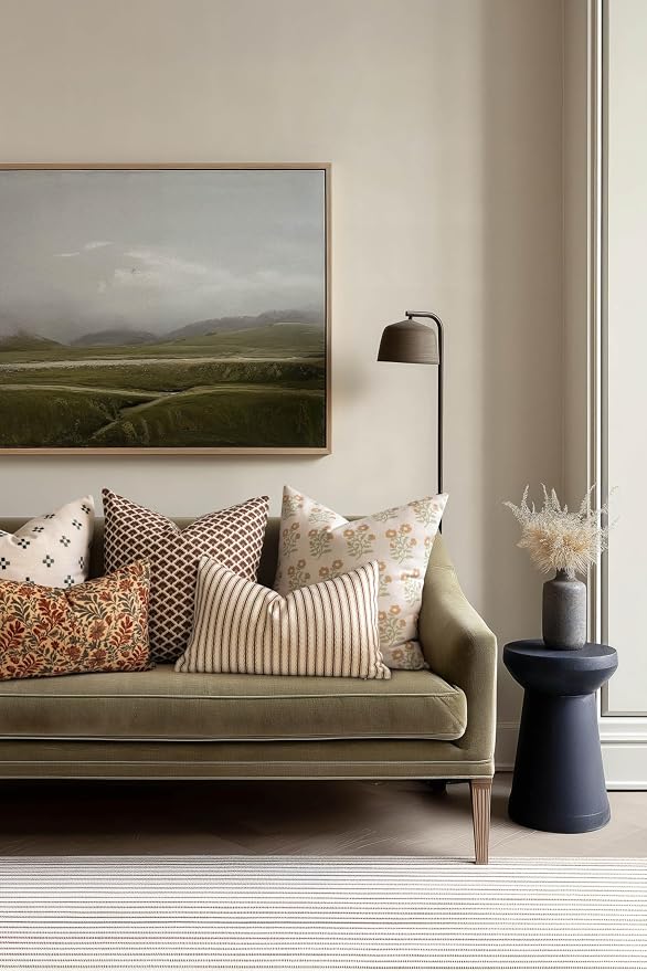 Crumbs Home Modern Farmhouse California Casual Indoor Outdoor Throw Pillow Cover - Image 3