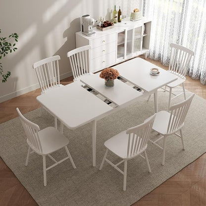 Muwuele Solid Wood Extendable Dining Table - Image 9