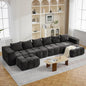 160" Boneless U-Shaped Sofa Couch by CACFTII