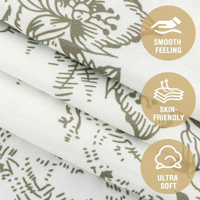 H.VERSAILTEX Printed Chair Slip Cover Floral Pattern Sofa Cover Soft - Image 5