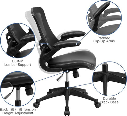 Flash Furniture Kelista Mid-Back Swivel Office Chair - Image 12