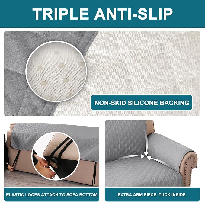 Turquoize 100% Waterproof Sofa Covers Chair Cover Slipcover Couch Protector - Image 4