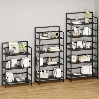 No Assembly Folding Bookshelf, 5 Tiers Collapsible Book Shelf - Image 5