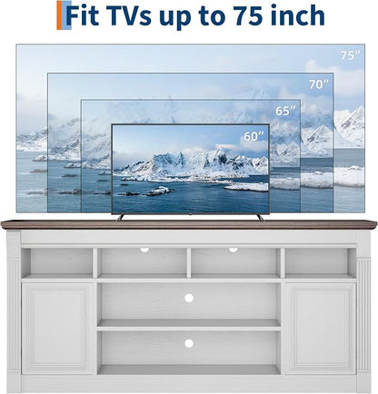 IDEALHOUSE Farmhouse TV Stand for TVs Up to 75", Entertainment Center - Image 6