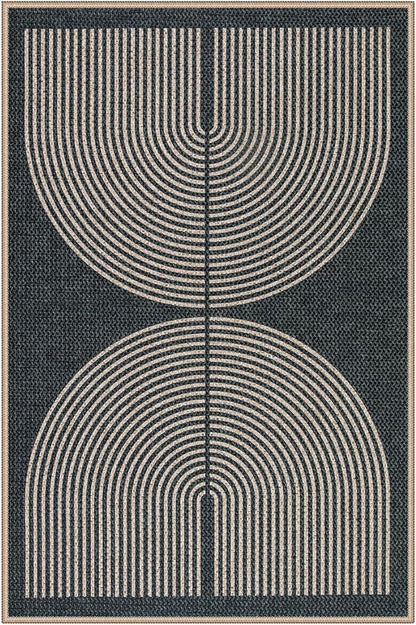 Lahome Enfys Rainbow Easy Jute Rug, Farmhouse Non Slip Non Shedding Lightweight - Image 7