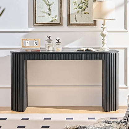 59.05'' Curved Console Table by LynHomeFurnitureMall