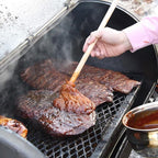Better Grillin BBQ Bastin Mop Basting Barbecue Brush/Mop Easily Applies Marinades, Sauces, Washes Out, 16in Handle, 2pk