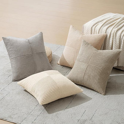 MIULEE Neutral Decorative Throw Pillow Covers 20x20 Inch Set of 4 - Image 6