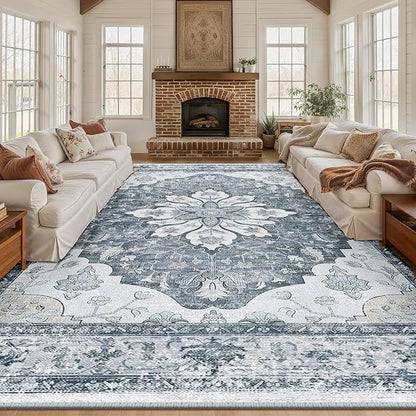 RELEANY Washable Area Rug, Large 10'x14', Water Repellent, Pet Friendly - Image 2