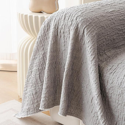 DREAMINGO Bubble Textured Cooling Sofa Cover, Ice Silk Breathable Couch Cover - Image 5