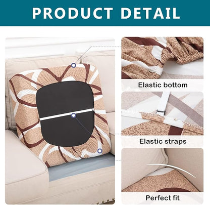 Printed Couch Cushion Covers, Sofa Covers Washable - Image 5