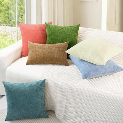 CaliTime Decorative Couch Throw Pillow Covers 20 X 20 Inches Beige | Pack of 2 - Image 4