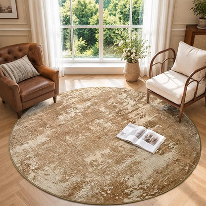 6Ft Round Area Rugs for Living Room, Soft Non-Slip Washable Rugs Modern - Image 2