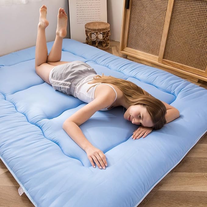 MAXYOYO Japanese Floor Mattress Futon Mattress, Thicken Sleeping Pad Foldable - Image 2