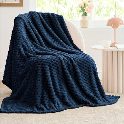 BEDELITE Navy Throw Blanket for Couch, Soft Cozy Gifts for Women, 50 * 60 | 3D by BEDELITE
