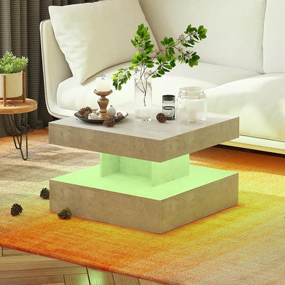 HedoAjim Small Grey Led Coffee Table - Image 6