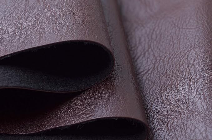 Wento Thick 3 Yard Faux Leather Fabric Soft Skin Grain PU Leather - Image 3