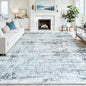 10x14 Washable Area Rug for Living Room Bedroom: Non-Slip Modern Black Grey | by Oriannal