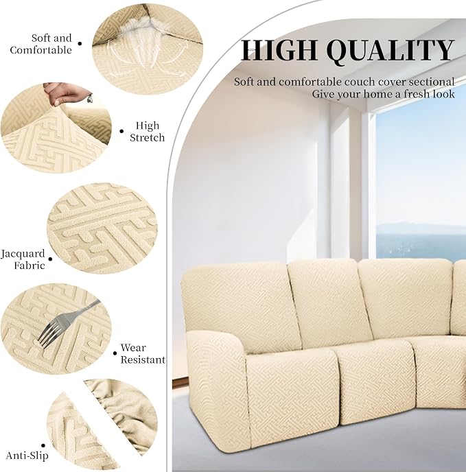 100% Waterproof Sectional Recliner Couch Covers - Image 6