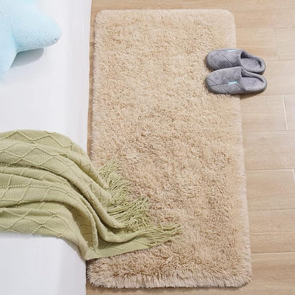Chicrug Soft Runner Rug for Bedroom Living Room Plush Fluffy Rug 2x4 | Shag - Image 3