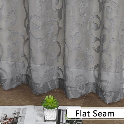 Furman Extra Long Sheer Curtains 96 inches Long - Image 7