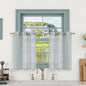 Short Linen Curtains 30 Inch Length by LAMIT