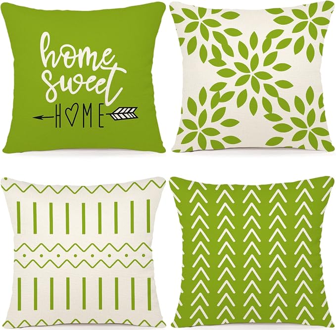 YCOLL Pillow Covers 20x20 Set of 4, Modern Sofa Throw Pillow Cover, Decorative by PillowCoversExpert