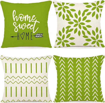 YCOLL Pillow Covers 18x18 Set of 4, Modern Sofa Throw Pillow Cover, Decorative by PillowCoversExpert