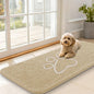 OLANLY Dog Door Mat for Muddy Paws 47x20, Paw Print Design Chenille Mud Mat | by OLANLY