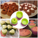 To encounter 41 Pieces Silicone Baking Pan Set, Silicone Cake Molds, Baking Sheet, Donut Pan, Muffin Pan with 36 Pack Baking Cups, Dishwasher Safe