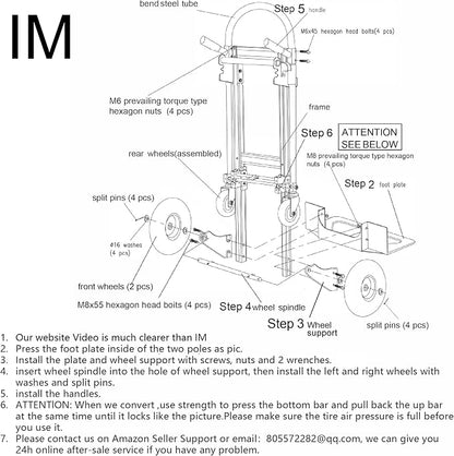 Suzhi Convertible Hand Truck Dolly Cart - Image 3