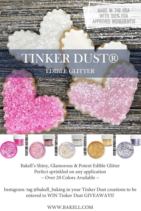 Bakell Leaf Green Tinker Dust - (25g 1x Jar) | Bring a Natural Touch to Your Delicacies with Edible Glitter!