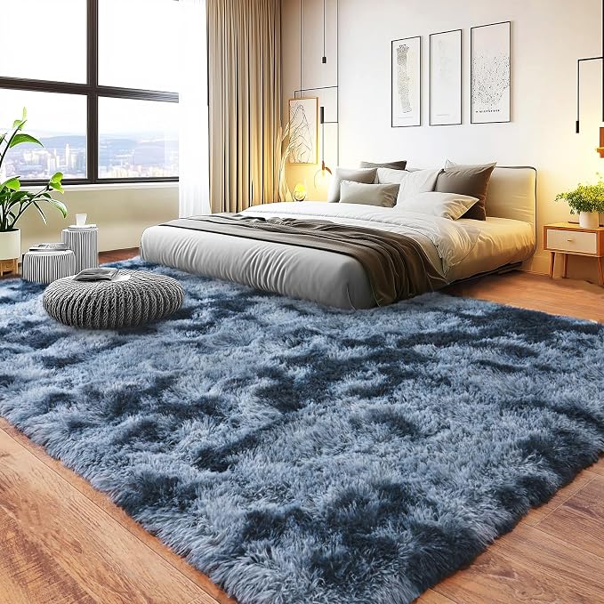 Pionblank 8x10 Rug for Living Room, Fluffy Plush Large Area Rug - Image 2