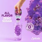 SPLENDA Liquid Water Enhancer Drops, Sugar Free, Zero Calorie, Natural Flavor, Concentrated Drink Mix, 3.11 Fl Oz Each Bottle (Grape, 2 Pack)