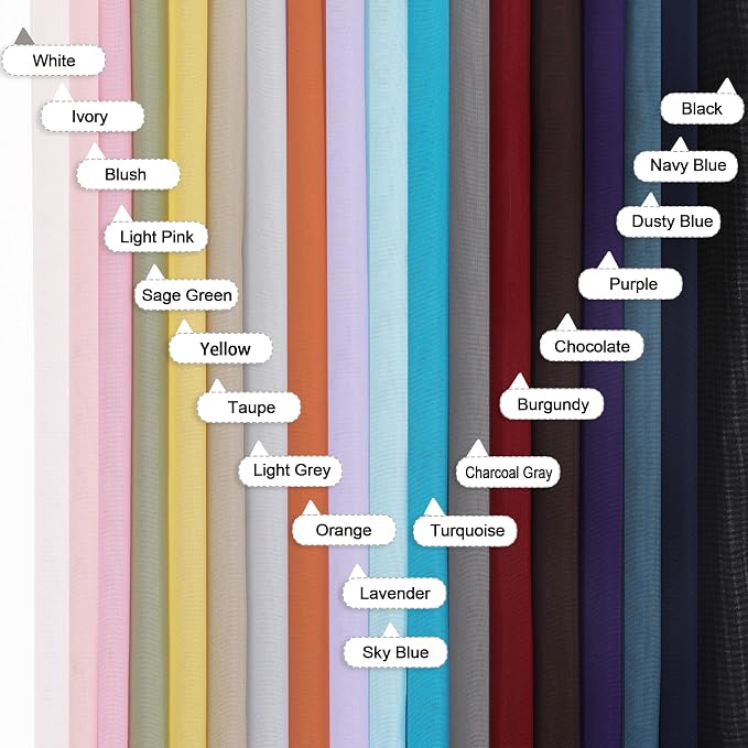 Sheer White Valances for Windows 18 Inch Length 2 Pcs, Cafe Kitchen Curtains - Image 6