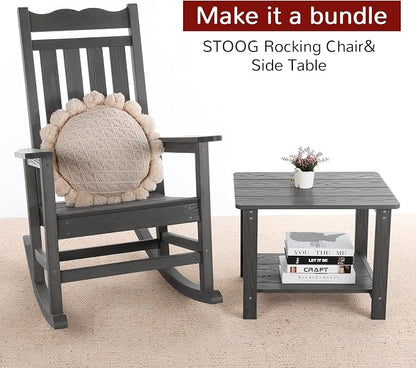 Stoog Outdoor & Indoor Rocking Chair, All-Weather Porch Rocker - Image 7