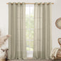 Oatmeal Sheer Linen Curtains 84 Inch Long by LAMIT